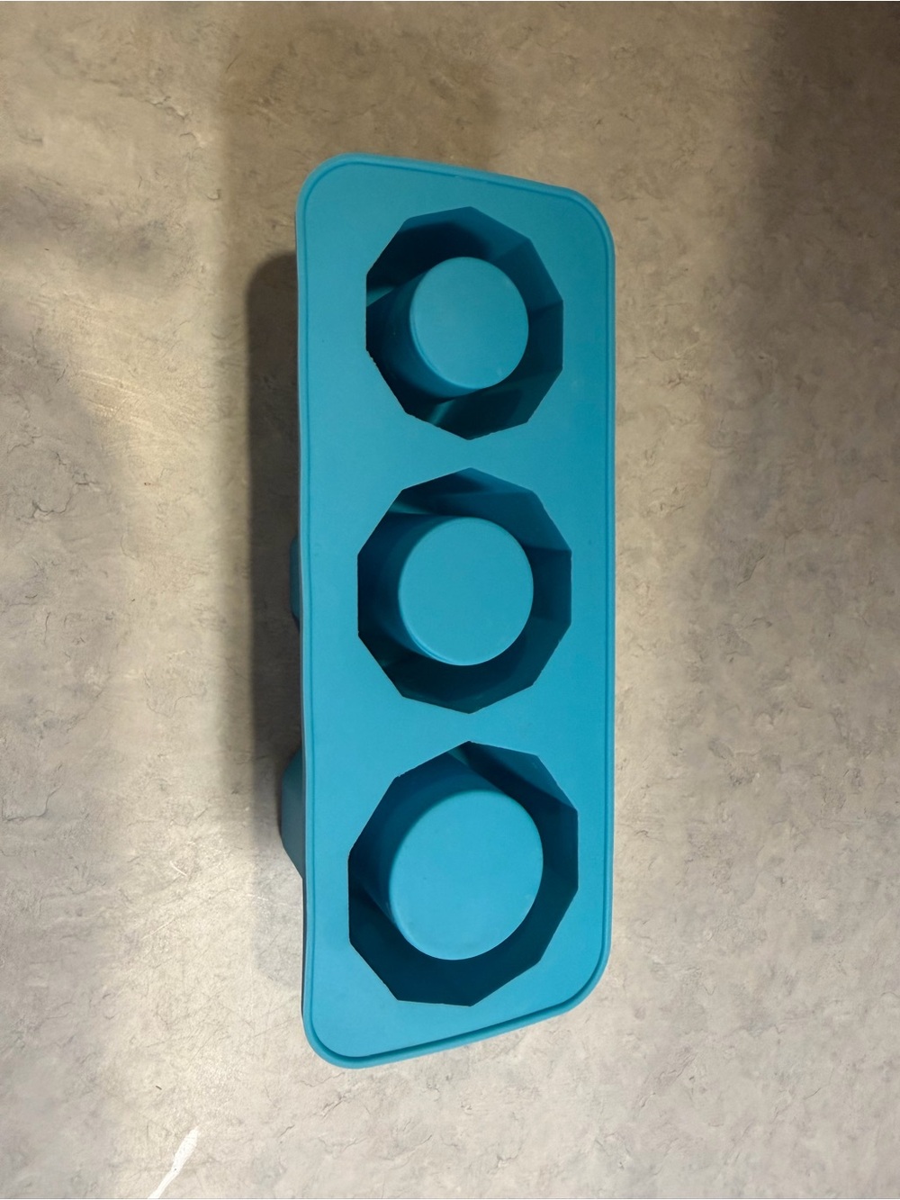 Blue Silicone Triple Mold Tray